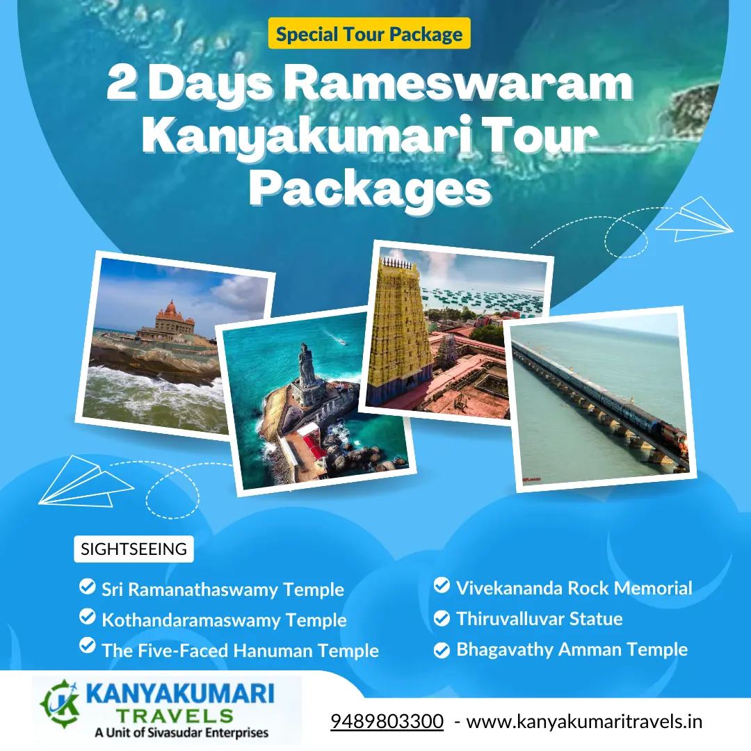 Two Days Kanyakumari Tour Package from Trivandrum Two Days Kanyakumari Tour Package from Trivandrum