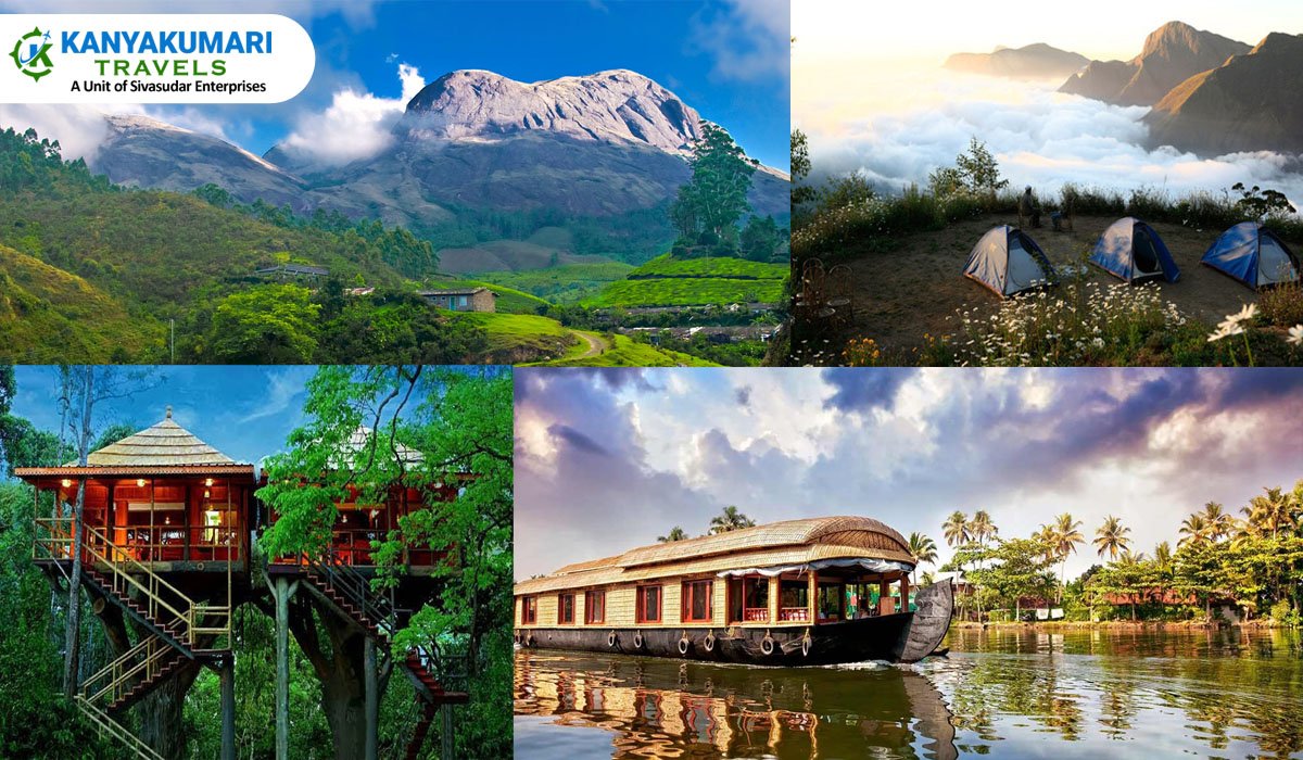 4 Nights 5 Days Kerala Munnar Thekkady Alleppey Tour Packages - Kanyakumari Travels 4 Nights 5 Days Kerala Munnar Thekkady Alleppey Tour Packages - Kanyakumari Travels