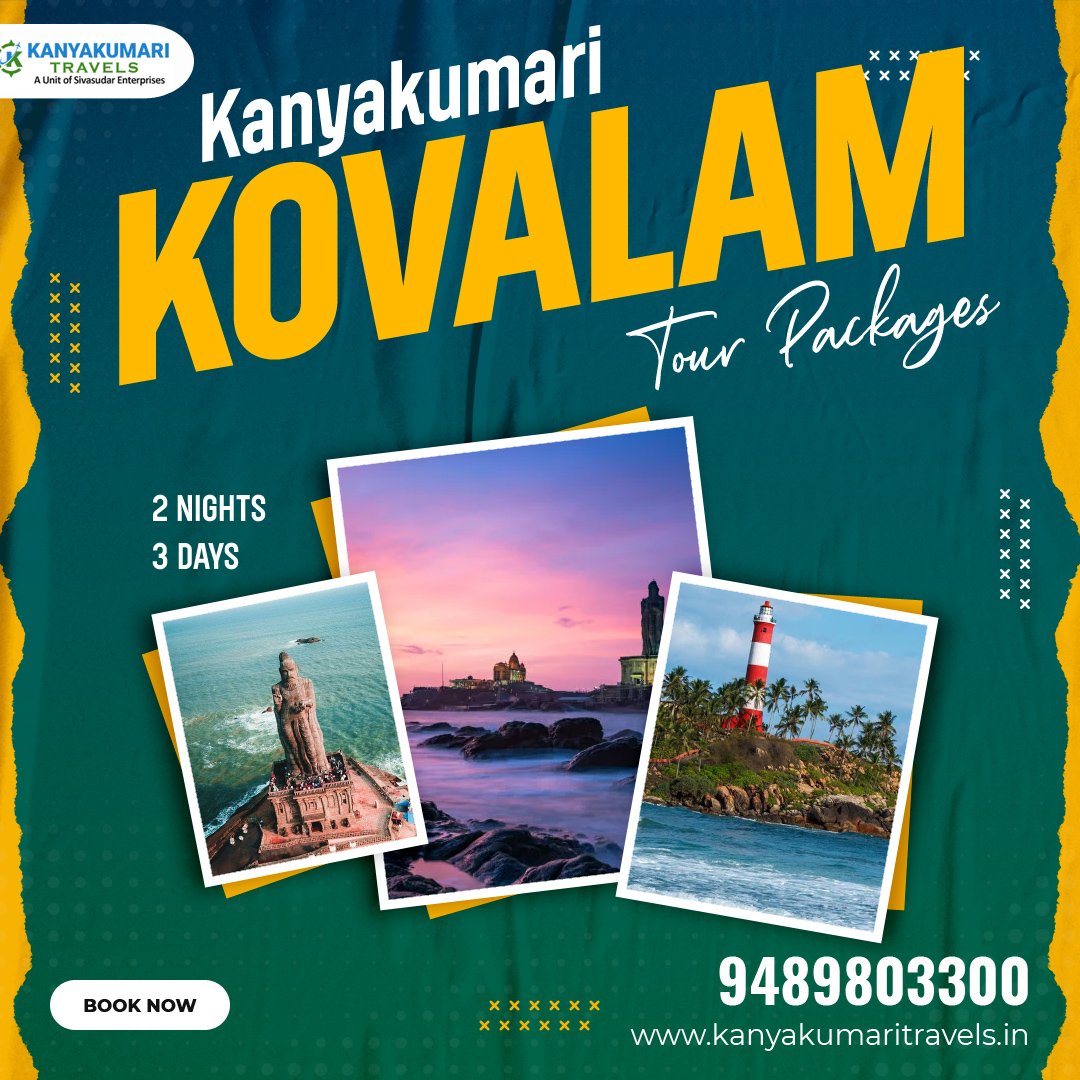 2 Nights 3 Days Kanyakumari and Kovalam Tour Packages 2 Nights 3 Days Kanyakumari and Kovalam Tour Packages