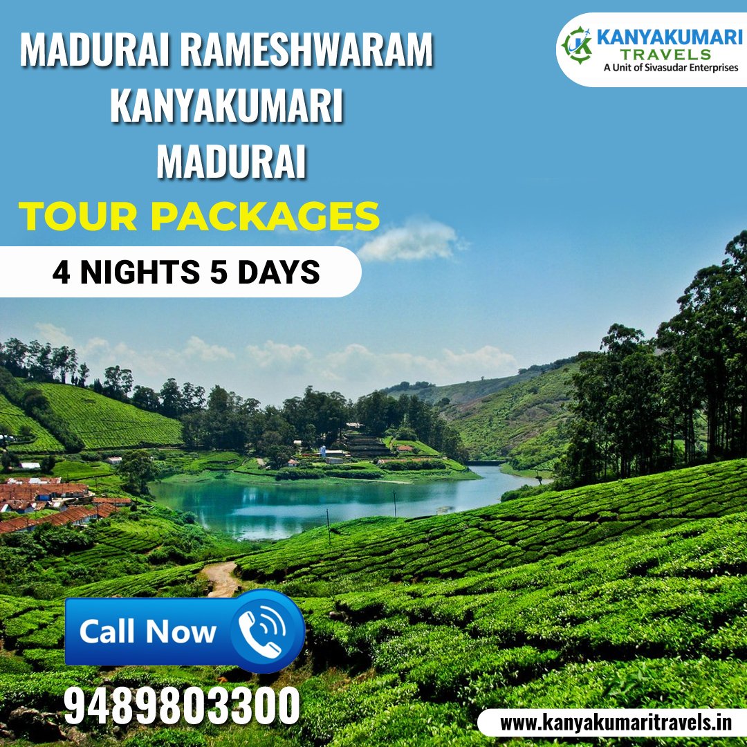 4 Nights 5 Days Madurai Rameshwaram Kanyakumari Madurai Tour Packages 4 Nights 5 Days Madurai Rameshwaram Kanyakumari Madurai Tour Packages