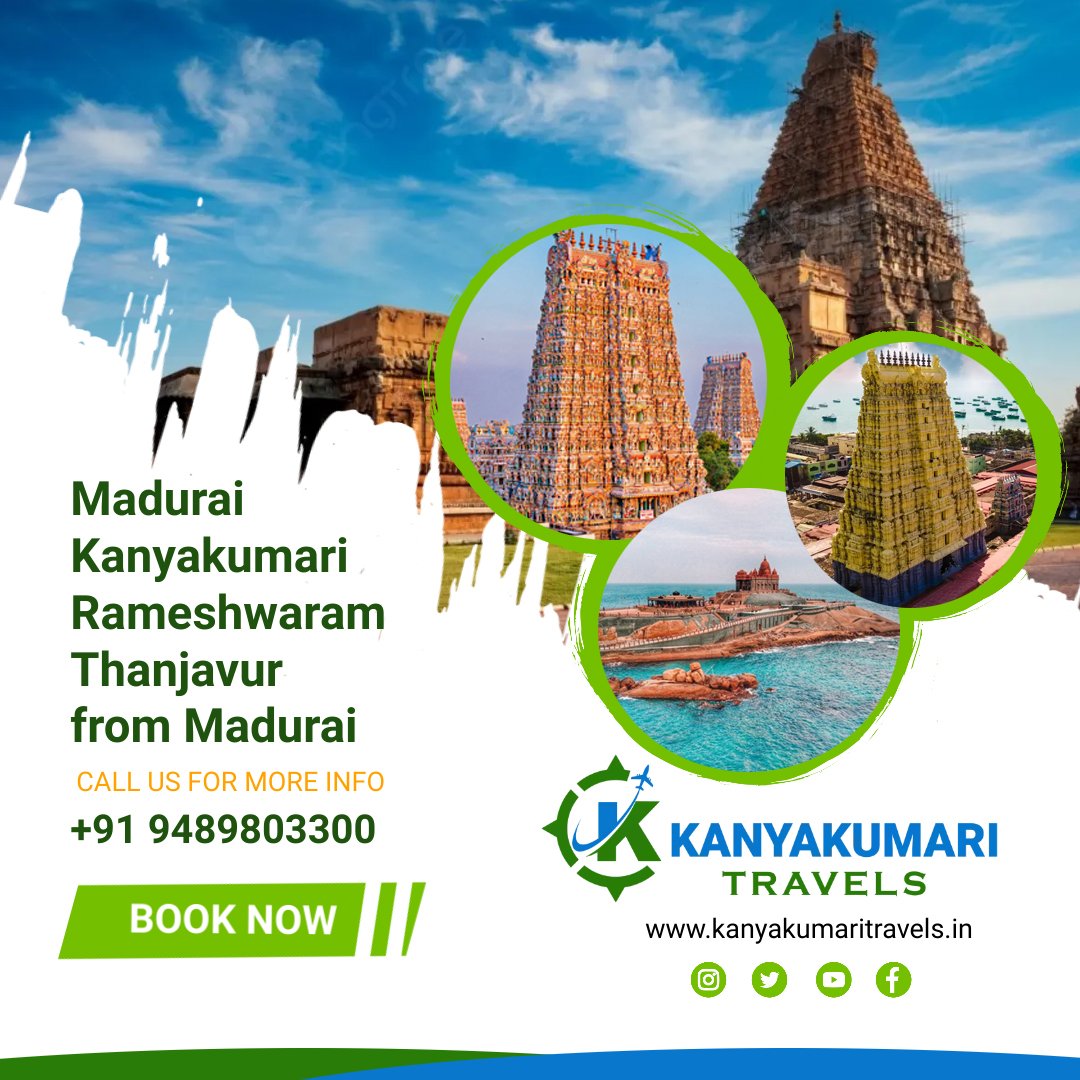 4 Days 3 Nights Madurai Kanyakumari Rameshwaram Thanjavur from Madurai 4 Days 3 Nights Madurai Kanyakumari Rameshwaram Thanjavur from Madurai